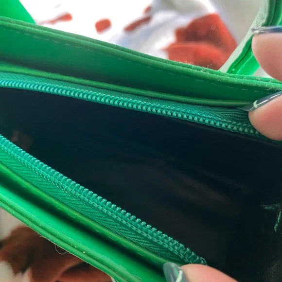 🖤5/$20 Bright Green Mini Tote Crossbody Bag - Picture 2 of 11